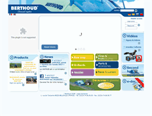 Tablet Screenshot of berthoud.com